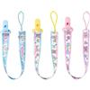 LittleForBig Adulto Ciuccio Clip 3 Pezzi Succhietto Clip Set - Rosa/Giallo/Blu