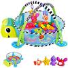 KINDEREO Coperta 3 in 1 con tartaruga, tappetino educativo