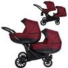 Kunert Un passeggino gemellare 3 in 1 et 2 in 1 navicella carrozzina seggiolino auto KUNERT Booster 3in1 et 2in1 passeggini (bordo, 2in1)