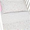 CANGOO CARE CangooCare® Set Lenzuola 3 Pezzi Per Lettino Neonato, Montessori, 70x140 cm, 1 Lenzuolo Di Sotto Con Angoli, 1 Lenzuolo Di Sopra, 1 Federa Cuscino, 100% Cotone, Unicorni