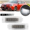 Ayikeiy 2X Luci di cortesia interne LED illuminazione portiera auto luci bagagliaio luce del vano portaoggetti compatibile con Alfa Romeo Giulietta Mito Brera GT Spider Giulia Stelvio 166 147 156 159 4C
