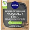 Nivea Naturally Clean Scrub Solido Pulizia Viso Profonda 75g Peeling Viso Con Carbone Attivo Nivea Nivea