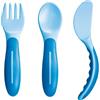 Mam Baby's Cutlery Set Posate Azzurre Per Bambini 6 Mesi+ Mam Mam