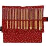 Seeknit KA58860-02 - Set di ferri circolari in bambù, colore: rosso, standard