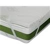 Materassi Russo Topper CORRETTORE in Memory Foam Fresco da 8 CM,SFODERABILE in Aloe Vera con Elastici (80 x 200 Cm)