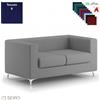 SEIPO SWING SW82 Divano attesa 2 posti imbottito Base piedi cromati SEIPO Tessuto B