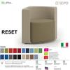 SEIPO RESET RS0001 Poltrona attesa imbottita singola Base cromata SEIPO Tessuto V