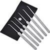 MULTIPICK ELITE 6 Lockpicking Set HOOK [6 parti | 0,5 mm] Grimaldelli per Serratura - Kit Grimaldelli - Apri lucchetto - Kit Scassinatore - Grimaldello & Grimaldelli