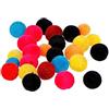 INNSPIRO Perline di plastica rotonde in velluto colori assortiti 6-8 mm. diam.Int:1,5 mm. 850u. Barca