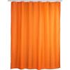 Wenko Tenda doccia antimuffa monocolore arancio - antibatterica, lavabile, Poliestere, 180 x 200 cm, Arancione