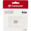 Transcend TS8GUSD300S Scheda di Memoria MicroSDXC 300S, 8 GB, Senza adattatore, Imballaggio Standard