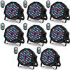 U`King 8 Pezzi Par LED RGB, 36 LED Luci da Palco con Telecomando e Attivato dal Suono, Luce da Discoteca Illuminazione Palco per Feste Bar DJ Discoteca Matrimonio Concerti Halloween Natale