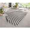 Hanse Home Bougari In- & Outdoor - Tappeto Double-Face Nizza, 120 x 170 cm, Colore: Nero/Crema