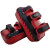mmasport colpitore pao Scudo Thai Pad Curvo Pesante in Pelle di Microfibra con Imbottitura in Gel per Allenamento MMA Muay Thai Kick Boxe Arti Marziali (Coppia di colpitori)