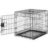 Amazon Basics Gabbia per cani in metallo, Pieghevole,Rimovibile, con vassoio di base e sportello singolo, Colore nero, L 61 x P 46 x H 51 cm