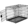 Amazon Basics Gabbia per cani in metallo, Pieghevole,Rimovibile, con vassoio di base e sportello singolo, Nero, 76.2 x 48.3 x 53.3 cm