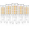 CHEERBEE G9 LED Dimmerabile Bianco Caldo, 3W Equivalenti a Lampadine Alogene da 40W, Confezione da 5