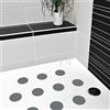 AnTina TAPES 10 adesivi antiscivolo per docce e vasche da bagno, colorati, classe C DIN 51097, autoadesivi (grigio)