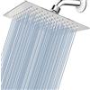 Voolan Soffione Per Doccia da 20 cm Voolan, Testa Doccia Piazza ad Alta Pressione in Inox 304, Ti Offre Un'Esperienza di Doccia Confortevole Anche a Basse Pressioni d'Acqua e Consente (Cromo)