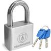Magmaus® PDL40 Lucchetto Antiscasso Alta Sicurezza, Serratura per Cancello Esterno e Lucchetti 60mm con 3 Chiave, Acciaio e Lega di Boro per Catena e Garage, Ideale per Armadietto e Palestra e Catena