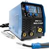 IPOTOOLS MIG-210DP Synergy Saldatrice MIG MAG a doppio impulso - Saldatrice MIG LCD con 210A 230V IGBT, elettrodi MMA Flux 3 in 1, saldatrice portatile, 7 anni di garanzia
