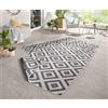 Hanse Home bougari Malta Tappeto Reversibile per Interni ed Esterni, Grigio/Crema, 160 x 230 cm