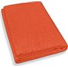 Home Tresor - Telo Arredo Copridivano Tinta Unita | Gran Foulard Divano 2 Posti e Letto Singolo Copriletto Arredatutto | Mis. cm. 170 x 280 (Arancio)