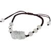 lachineuse BRACCIALE IN JADE - PIXIU, Taglia unica, Cotone Cotone giada, Giada