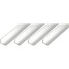 Alberts GAH-Alberts 499846 499822 - Profilo angolare in alluminio, naturale, 1000 x 30 x 15 mm, set da 4