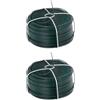 Alberts GAH-Alberts 530532 530105 - Bobina metallica zincata, rivestita in plastica, diametro filo 1,2 mm, lunghezza 50 m, set da 2 pezzi