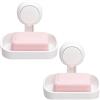TAILI Portasapone a Ventosa senza Trapano Supporto Rimovibile, MAX 3 KG Potente supporto per sapone, Forte Supporto per Spugne per Doccia, Bagno, vasca e lavello della Cucina, 2 Pack