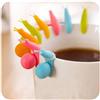SwirlColor Supporti per bustine da tè colorati a forma di lumaca, in silicone, set regalo, 24 pcs