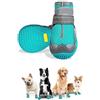 Havenfly Stivali per Cani, 2pcs Scarpe per Cani Traspirante Antiscivolo con Cinghie Regolabili Riflettenti per Cane Piccola Taglia Media
