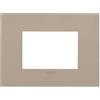 Vimar 19953.32 Placca Arké fit 3 moduli, metallo, tortora