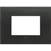 Vimar 19953.01 Placca Arké fit 3 moduli, metallo, grafite matt