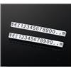 Wanfoou 10 Set Prezzo Tag Display Cubi Numero Regolabile Contatore Stand Etichetta Vendita Blocchi, Componibili per Vetrina Negozio (Nero su Bianco)