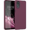 kwmobile Custodia Compatibile con Motorola Moto G22 Cover - Back Case per Smartphone in Silicone TPU - Protezione Gommata - viola bordeaux