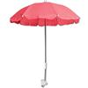 vetrine inrete Vetrineinrete® Ombrellino per passeggino parasole ombrello Ø70 cm per carrozzina protezione dai raggi solari uv accessori per carrozzino Rosa B26