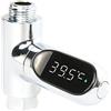 Fanuse Display un LED Home Water Shower Termometro Flusso Autogeneratore Elettrometro Monitor Della Temperatura 'Acqua per la Cura Del Bambino