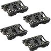 Evemodel HP0687 - Set di 4 carrelli per modellini di treni 1:87 in scala HO con ruota metallica, 91,4 cm