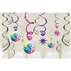 amscan 70s Disco Fever Swirls Decorations (12 pk)