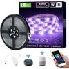 Lepro LE Striscia LED Esterno Impermeabile Alexa, 5M Strisce LED WIFI RGB SMD 5050, 3 Tipi di Controllo, Luci LED Smart Compatibile con Alexa e Google Assistant, Decorative per Casa, Cucina, Bagno, Festa