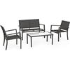 KONTE.DESIGN Set Salotto TRENT Antracite