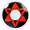 Meralens - Lenti a contatto colorateSasuke's Mangekyou Heroes Of Cosplay con porta lenti a contatto - ideali per Manga Anime Sharingan Halloween - Durata 1 Anno - 1 Coppia senza correzione