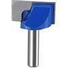sourcing map - Punta per fresa, diametro 30 mm, diametro 8 mm, per pulizia inferiore, 2 flauti in carburo con punta non rivestita per la lavorazione del legno