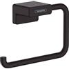 hansgrohe AddStoris - Anello portasciugamani, portasciugamani bagno per montaggio a parete, fissaggio nascosto, accessori bagno, nero opaco, 41754670
