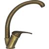 Napoli argo 2811/10JP - Rubinetto cucina colore Ottone Antico