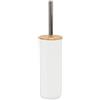 DAMDAM GO | Scopino per il Bagno Bambù polipropilene (9,1 x 37 cm) Bianco