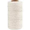 jijAcraft Macrame Corda di Cotone Beige 2mm x 100M per Decorazioni, Confezioni Regalo, Artigianato Fai da Te, Legare la Carne
