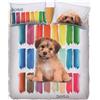 Bassetti Completo Letto, Color Dogs, 240 x 280 cm